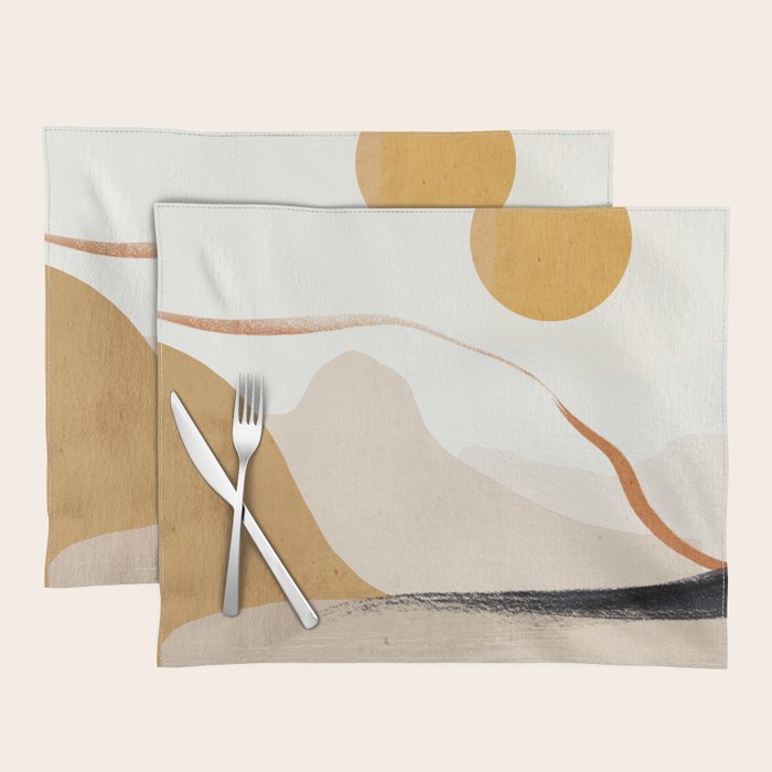Minimal Abstract Art Landscape 31 Placemat Gallery Image 1