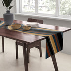 Wavy Stripes V - Dark Vintage  Table Runner Gallery Image 2