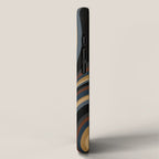 Wavy Stripes V - Dark Vintage  iPhone Case Gallery Image 2