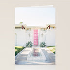 Pink Door in Palm Springs California Photo - Mid Century Modern Architecture Stationery Card Gallery Image 2