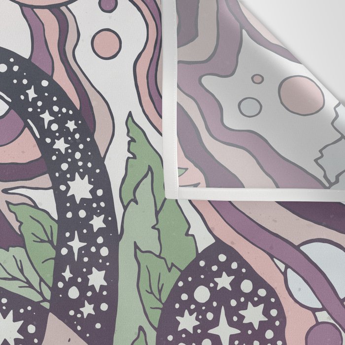 Jurassic Portal | Purple Haze Palette | Dinosaur Science Fiction Art Wall Tapestry Gallery Image 3