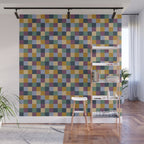 Bold Retro Checks Pattern - Small XIV Wall Mural Gallery Image 1
