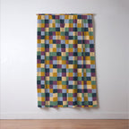 Bold Retro Checks Pattern - Small XIV Window Curtain Gallery Image 3