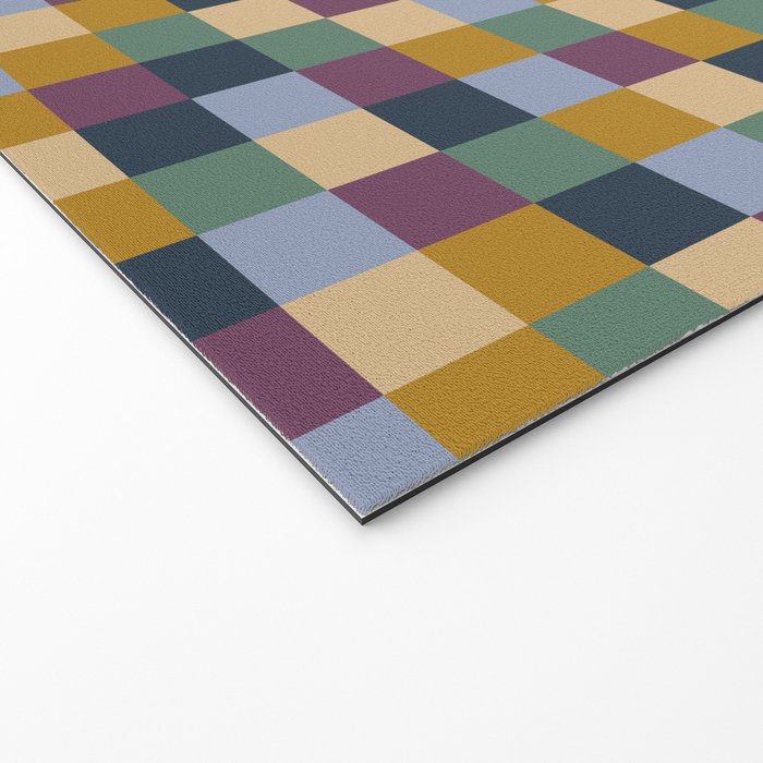 Bold Retro Checks Pattern - Small XIV Welcome Mat Gallery Image 2