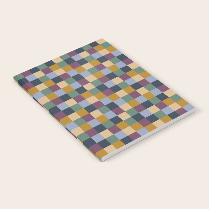 Bold Retro Checks Pattern - Small XIV Notebook Gallery Image 1