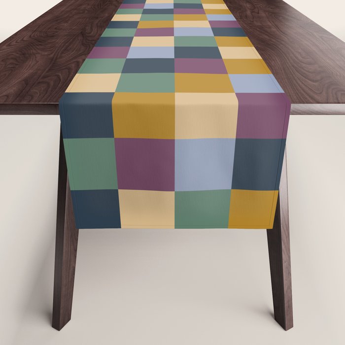 Bold Retro Checks Pattern - Small XIV Table Runner Gallery Image 1
