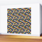 Bold Retro Checks Pattern - Small XIV Wall Mural Gallery Image 2