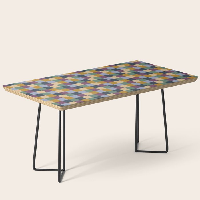 Bold Retro Checks Pattern - Small XIV Coffee Table Gallery Image 1