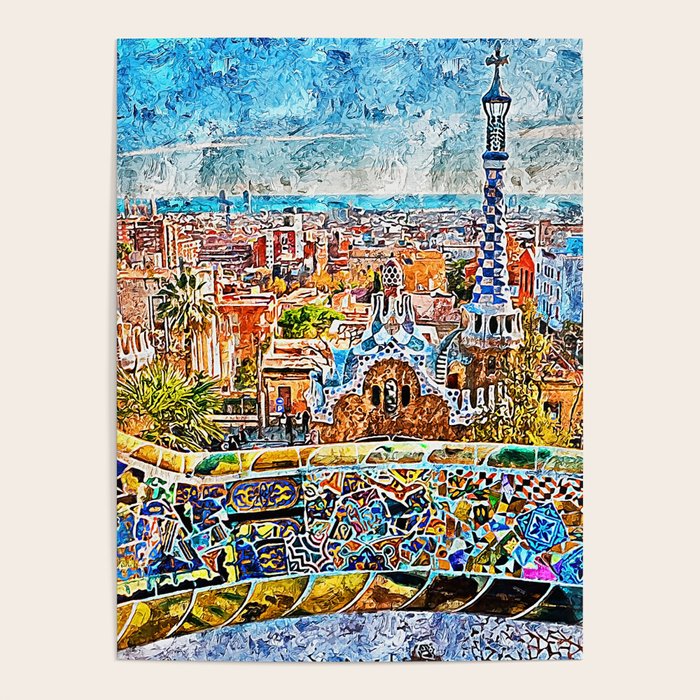 Barcelona, Parc Guell Poster Gallery Image 1