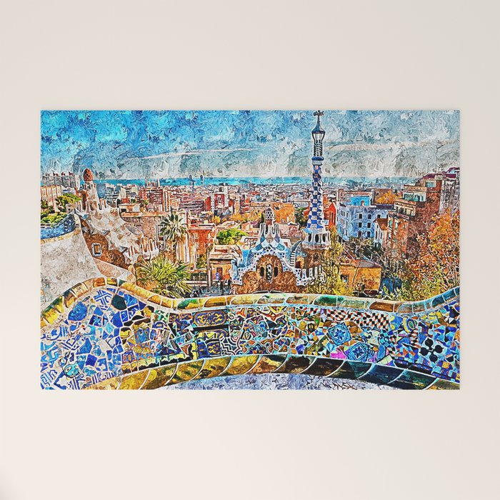 Barcelona, Parc Guell Welcome Mat Gallery Image 1