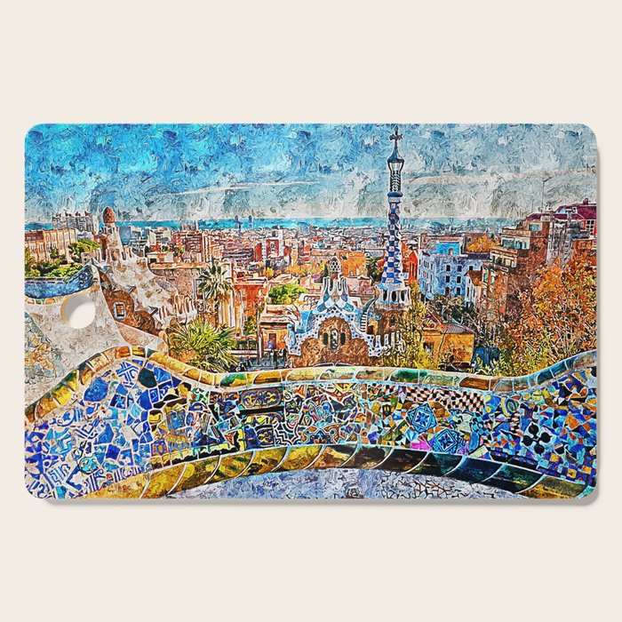 Barcelona, Parc Guell Cutting Board Gallery Image 1