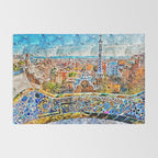 Barcelona, Parc Guell Rug Gallery Image 2