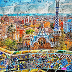 Barcelona, Parc Guell Coffee Mug Gallery Image 2