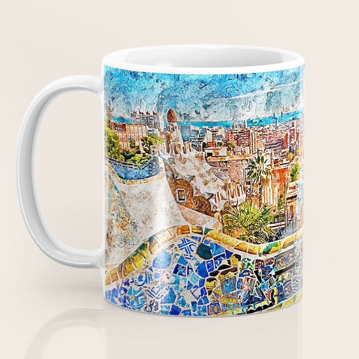 Barcelona, Parc Guell Coffee Mug Gallery Image 3