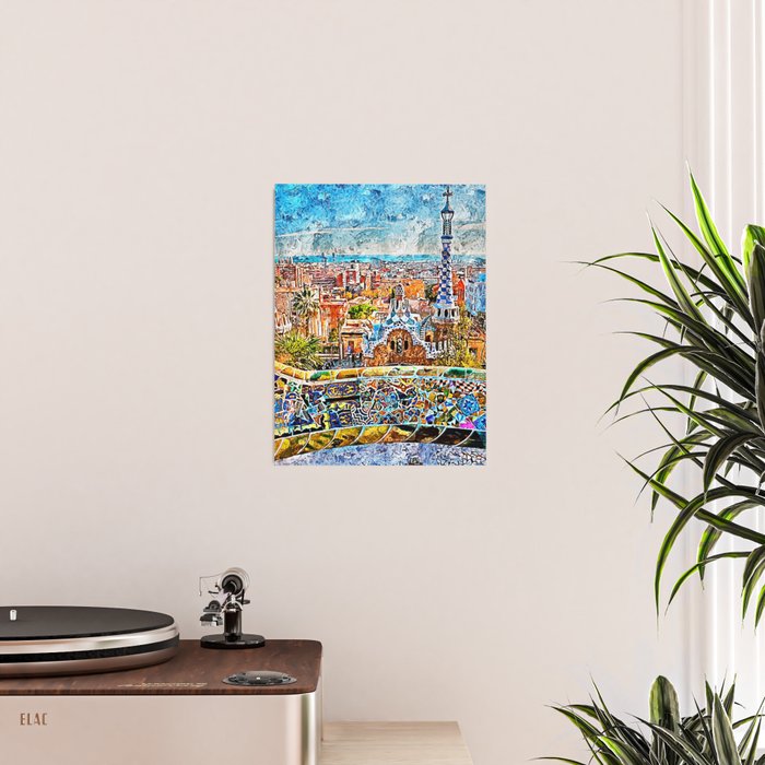 Barcelona, Parc Guell Poster Gallery Image 2