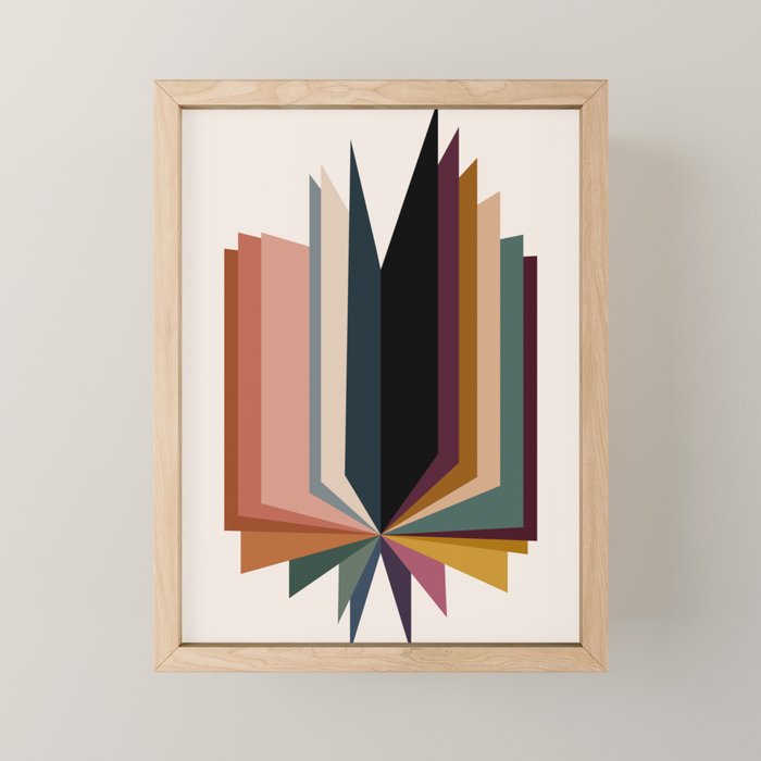 Colorful Pages IX Mini Art Print Gallery Image 1