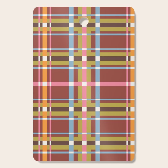 Autumn Tartan Charm Cutting Board Gallery Image 1