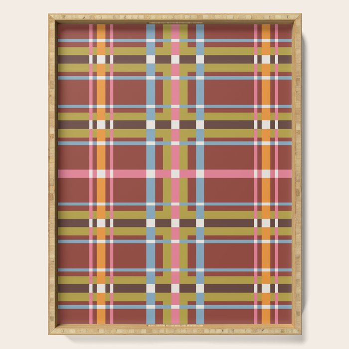 Autumn Tartan Charm Serving Tray Gallery Image 1