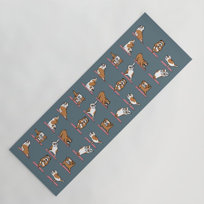 English Bulldog Yoga Yoga Mat Gallery Image 1