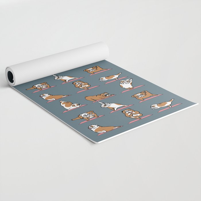 English Bulldog Yoga Yoga Mat Gallery Image 2