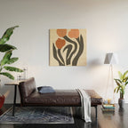 Tulips | modern floral artwork 02 Wood Wall Art Gallery Image 2