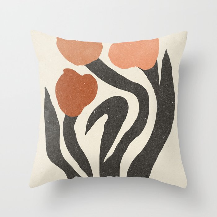 Tulips | modern floral artwork 02 Throw Pillow Gallery Image 6