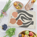 Tulips | modern floral artwork 02 Cutting Board Gallery Image 2