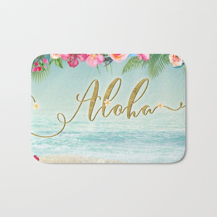 Golden Aloha Bath Mat Gallery Image 1