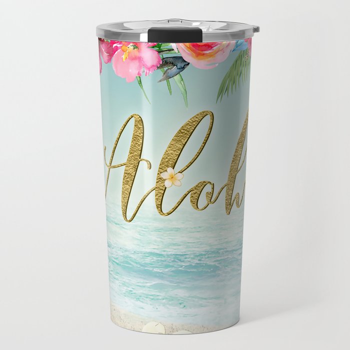 Golden Aloha Travel Mug Gallery Image 1