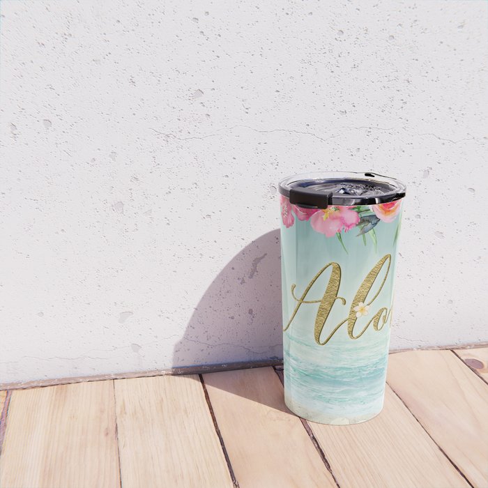 Golden Aloha Travel Mug Gallery Image 4