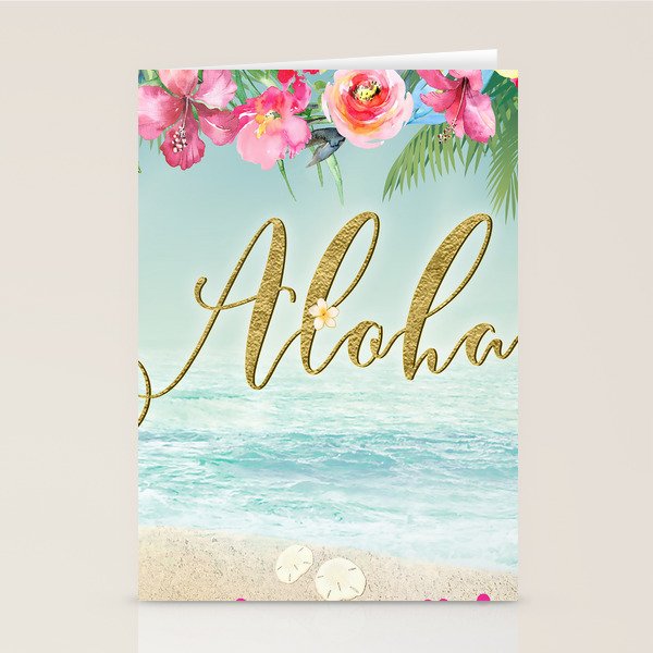 Golden Aloha Stationery Card Gallery Image 1