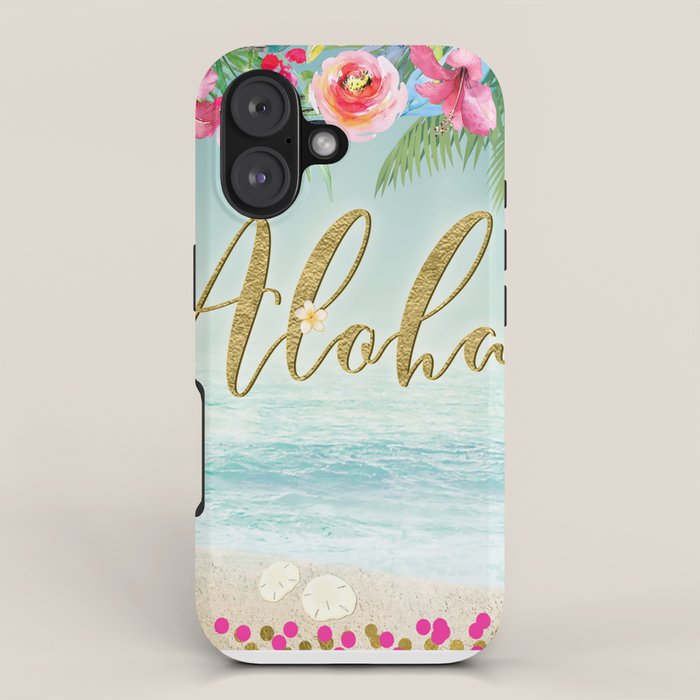 Golden Aloha iPhone Case Gallery Image 1