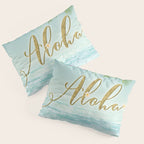Golden Aloha Pillow Sham Gallery Image 3