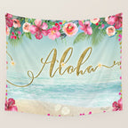 Golden Aloha Wall Tapestry Gallery Image 4