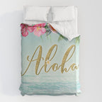 Golden Aloha Duvet Cover Gallery Image 6