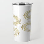 Snake Skeleton - Gold Travel Mug Gallery Image 1