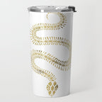 Snake Skeleton - Gold Travel Mug Gallery Image 2