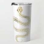 Snake Skeleton - Gold Travel Mug Gallery Image 3