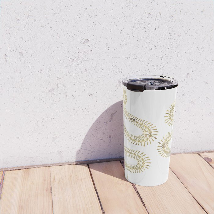 Snake Skeleton - Gold Travel Mug Gallery Image 4
