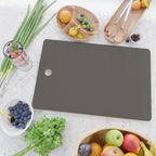 Neutral Taupe Grey Solid Color Cutting Board Gallery Image 2