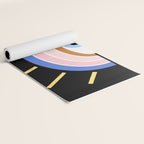 Retro evil eye - black & gold Yoga Mat Gallery Image 2