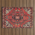 Farahan Arak West Persian Poshti Print Outdoor Rug Gallery Image 1