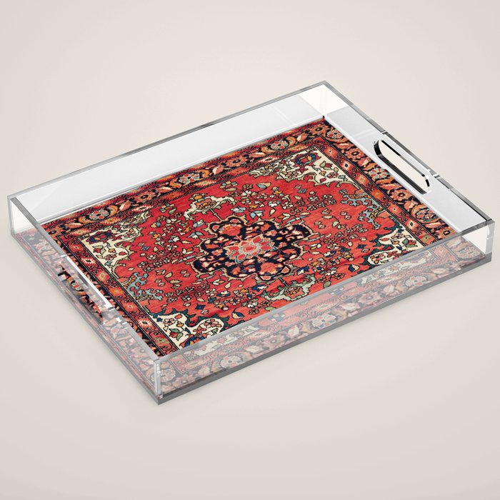 Farahan Arak West Persian Poshti Print Acrylic Tray Gallery Image 1