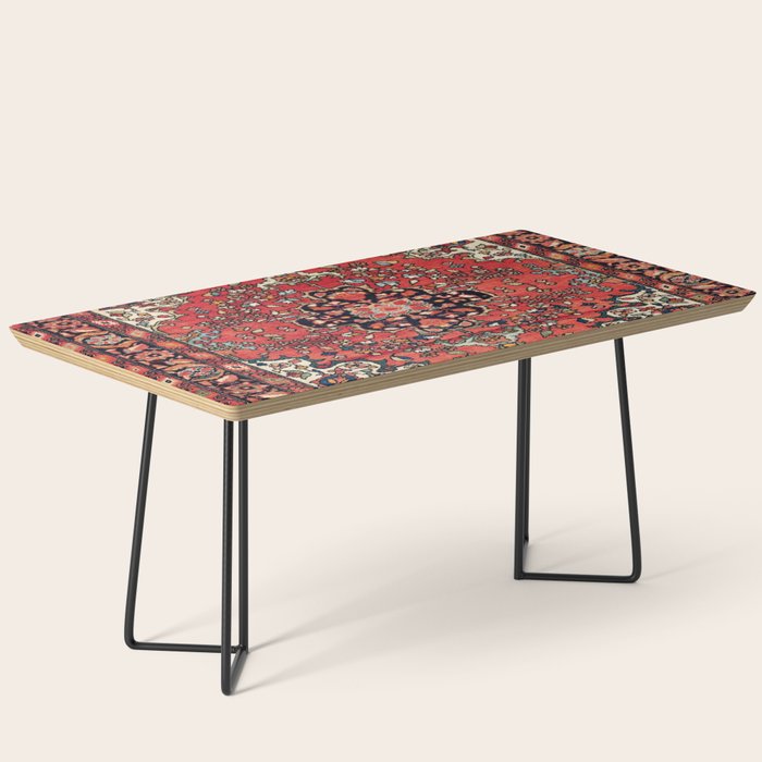 Farahan Arak West Persian Poshti Print Coffee Table Gallery Image 1