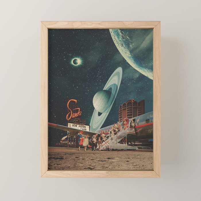 a Postcard from year 2348 Mini Art Print Gallery Image 1