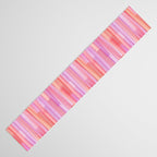 Abstract Watercolor Waves in Pink Sunset Table Runner Gallery Image 3