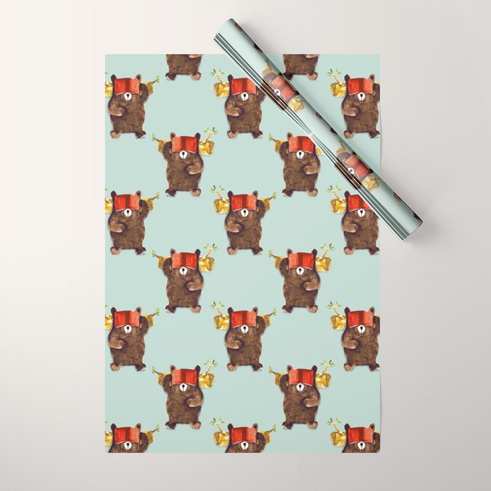 No Care Bear - My Sleepy Pet Wrapping Paper Gallery Image 1