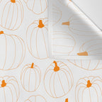 Autumn pumpkin vegetable pattern Wall Tapestry Gallery Image 3