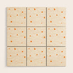 Autumn pumpkin vegetable pattern Wood Wall Art Gallery Image 1