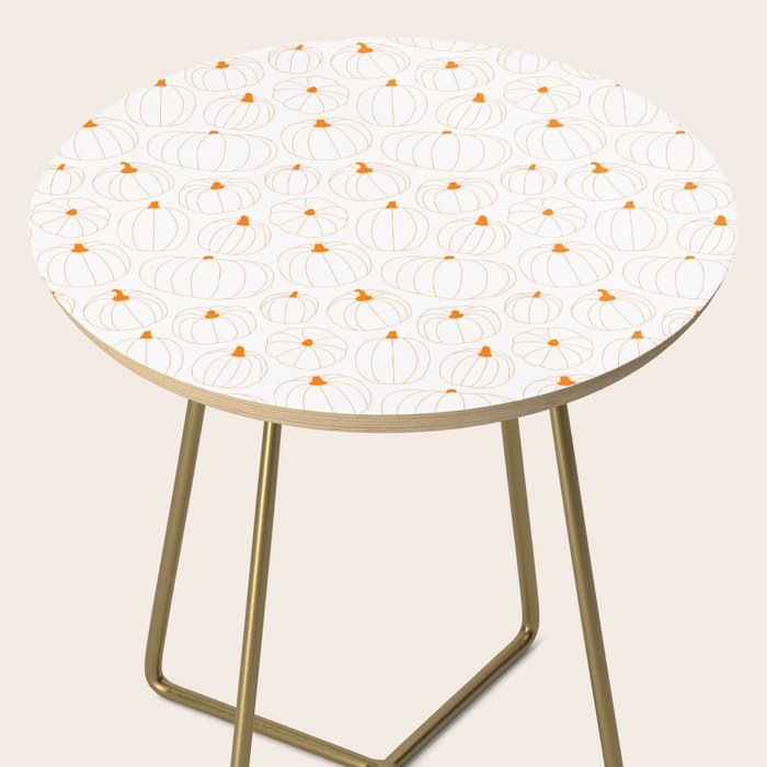 Autumn pumpkin vegetable pattern Side Table Gallery Image 2